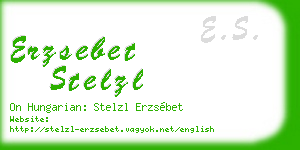 erzsebet stelzl business card